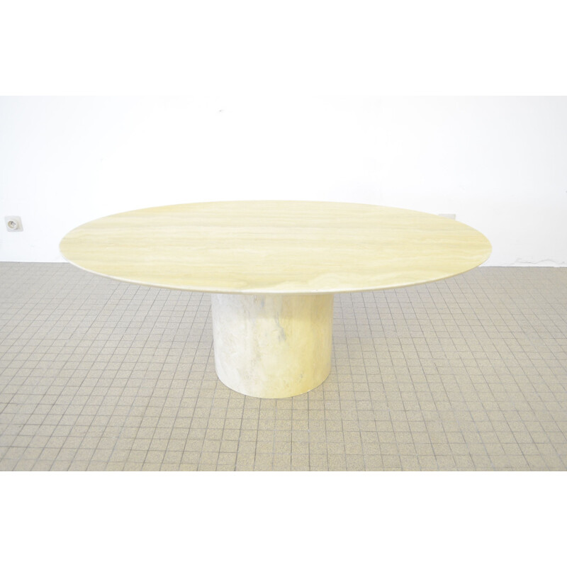 Vintage Travertine coffee table 1980s