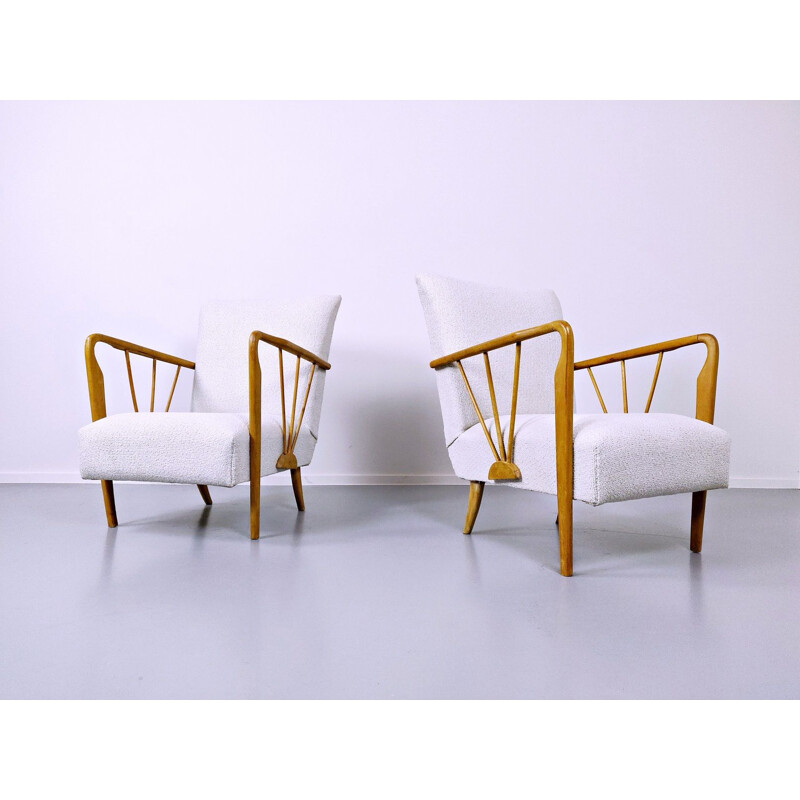 Pair of vintage Paolo Buffa armchairs
