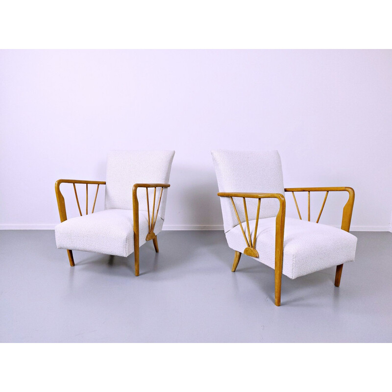 Pair of vintage Paolo Buffa armchairs