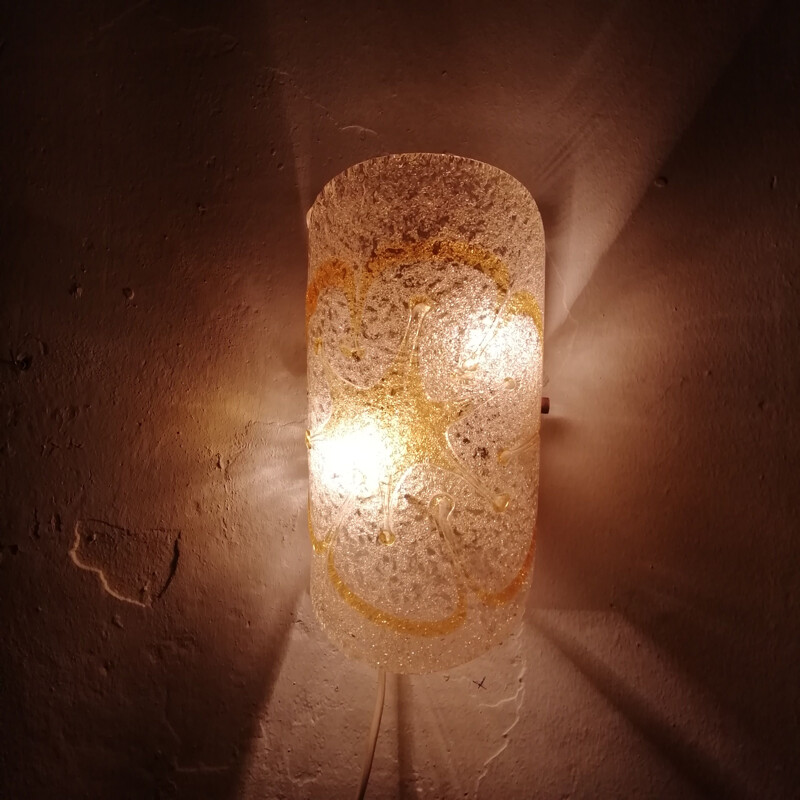 Vintage wall lamp in Murano glass, 1970