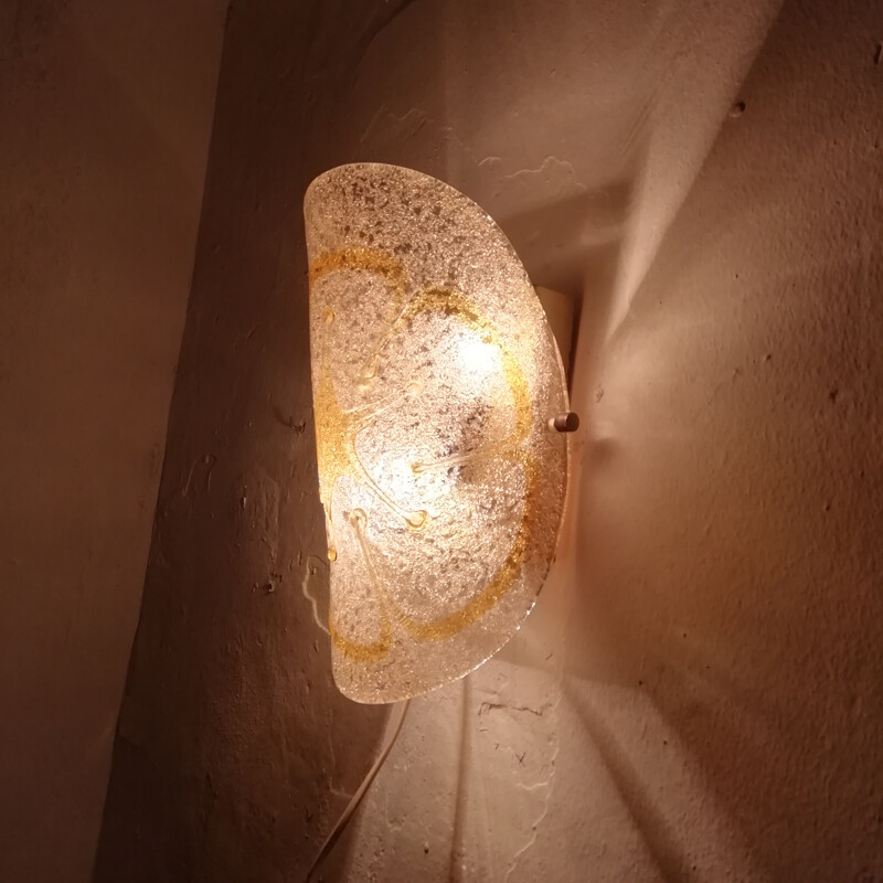 Vintage wall lamp in Murano glass, 1970