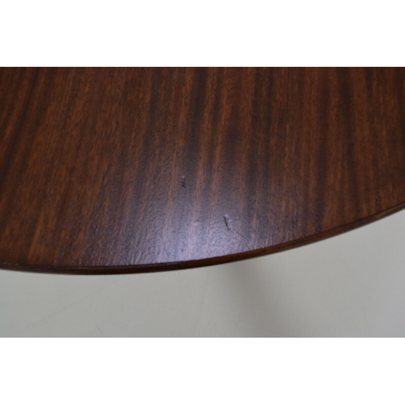 Vintage Beech Round Dining Table 1970s