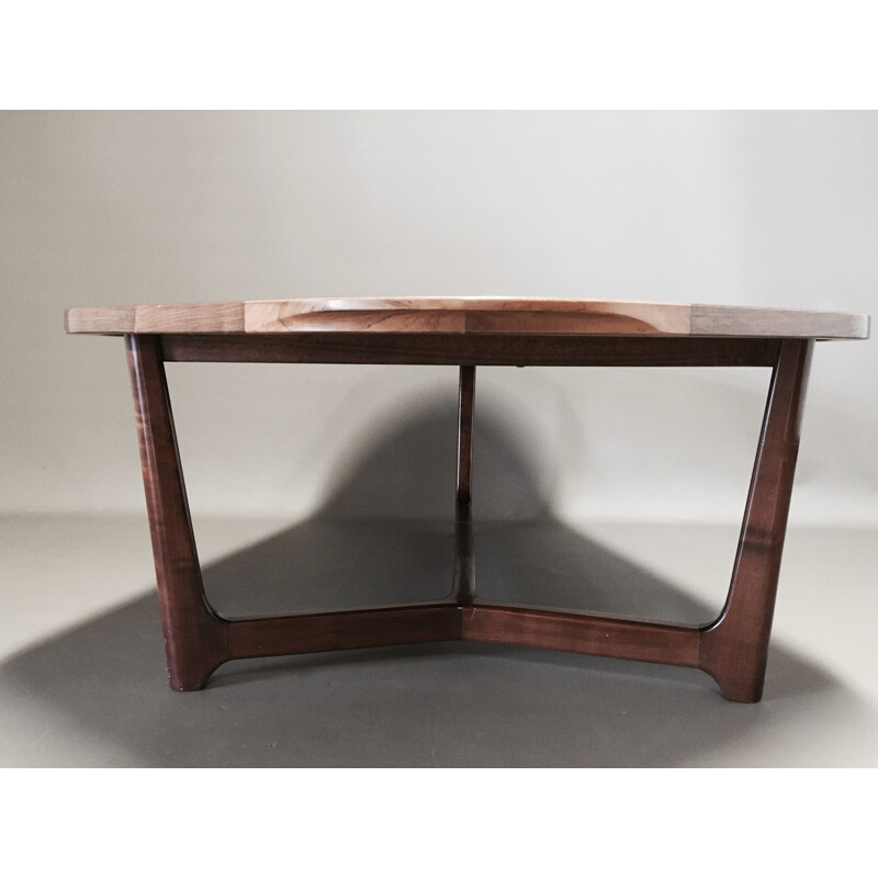 Vintage rosewood table Scandinavian 1950s