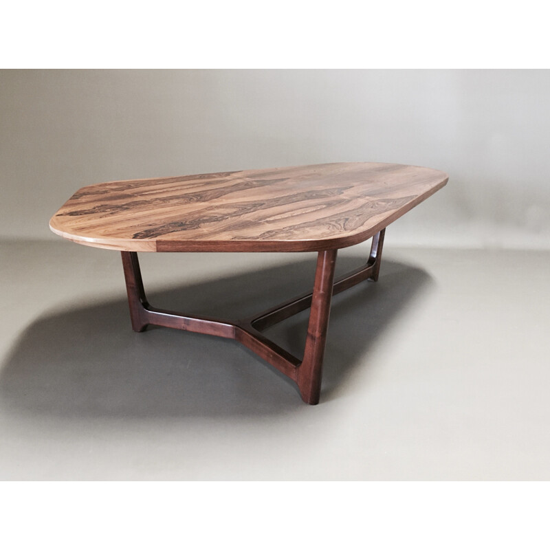 Vintage rosewood table Scandinavian 1950s