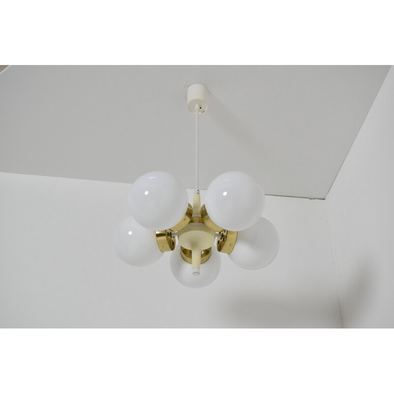 Vintage Space Age Chandelier Sputnik by  Elektroinstala Decin 1970s