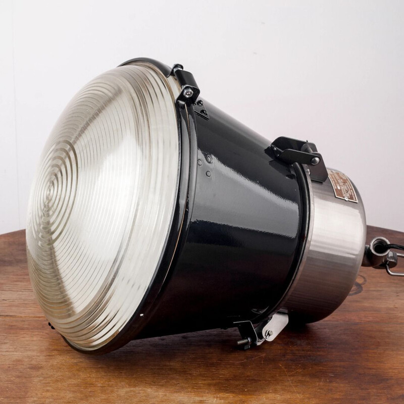 Vintage Polish Industrial Pendant Lamp from Mesko 1970s