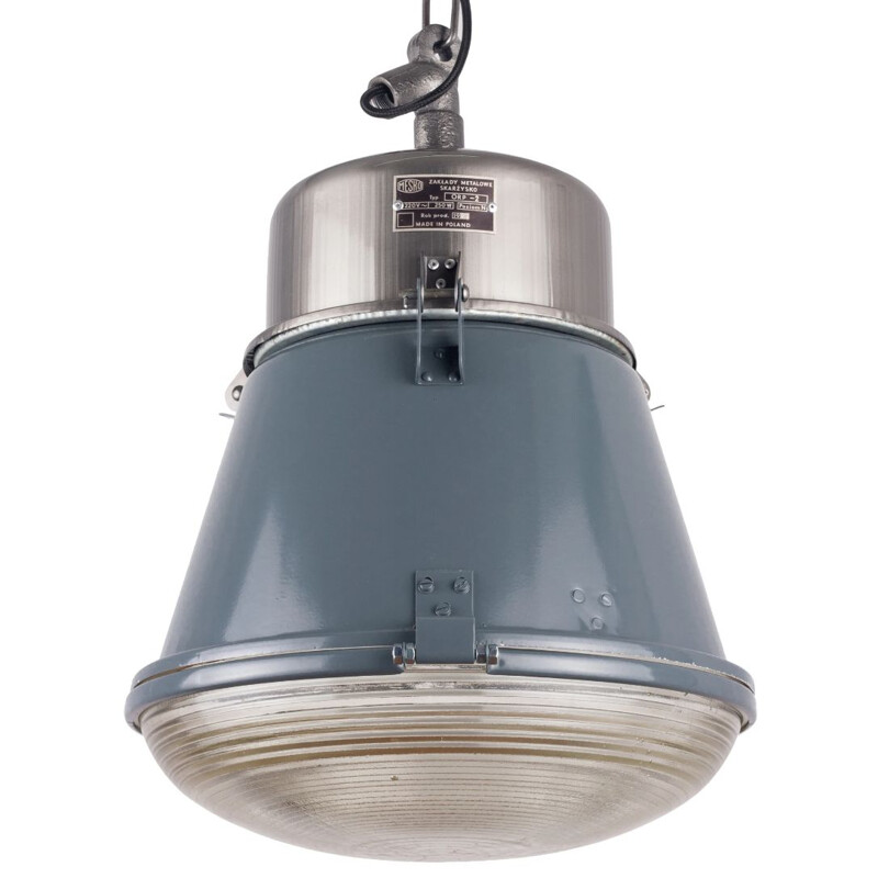 Vintage Polish Industrial Pendant Lamp from Mesko 1970s