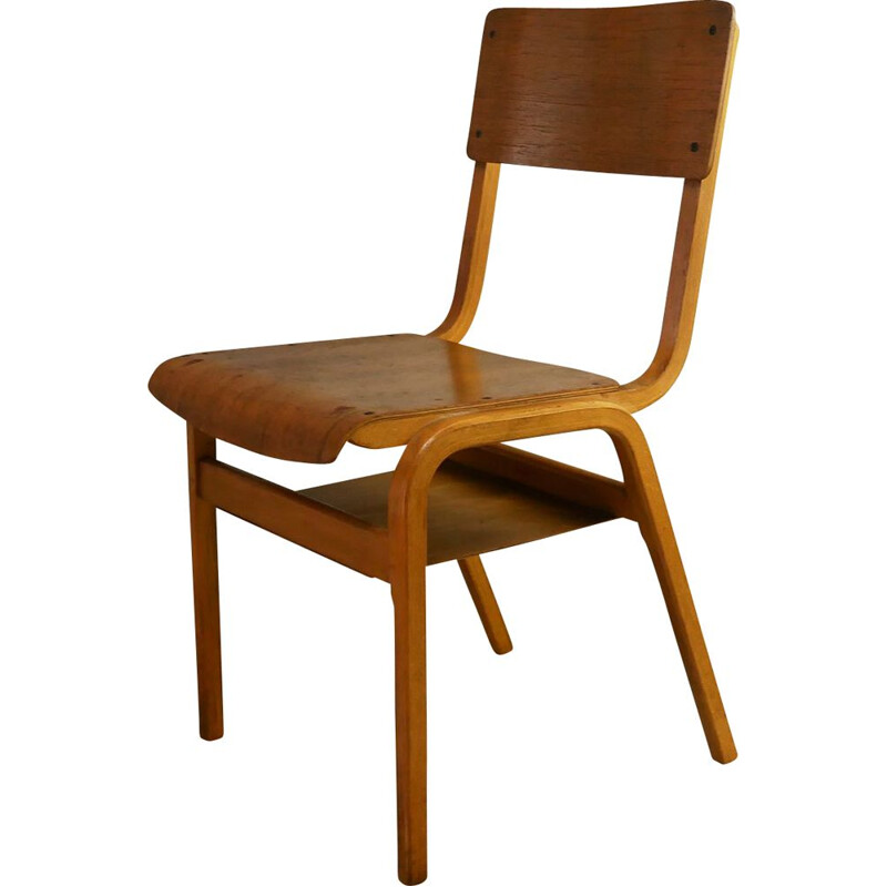 Mid century plywood stacking chair 1960s