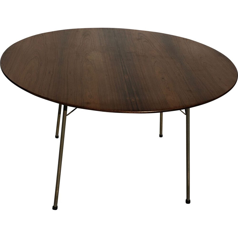 table ronde de repas vintage palissandre Arne Jacobsen