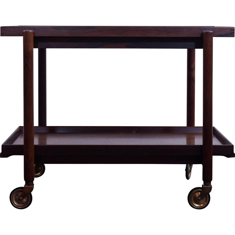 Serving trolley in rosewood designed by Poul Hundevad