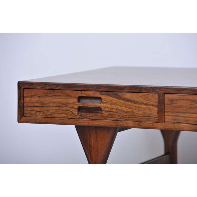 Vintage desk ND96 in rosewood with 4 drawers Nana Ditzel Denmark
