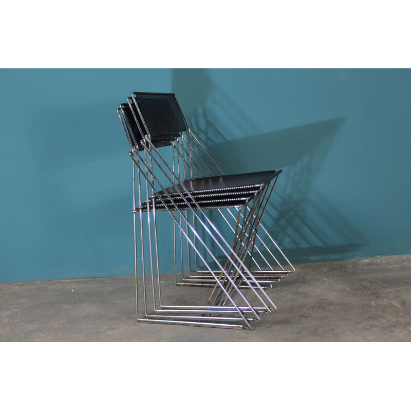 Set of 4 vintage Chair of Nuova X line Omli For Magis Italian 1980s