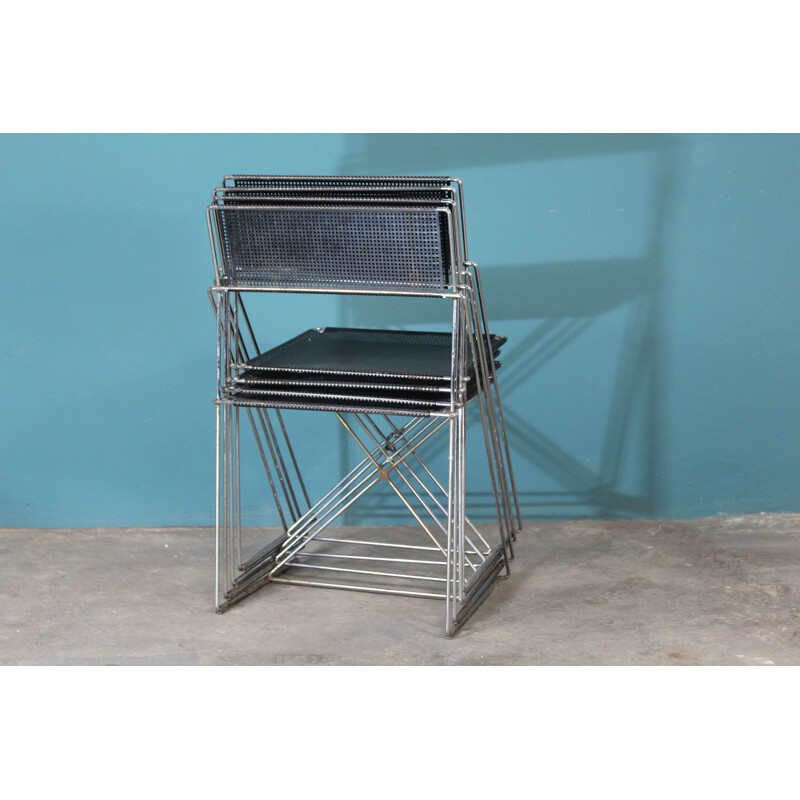 Set of 4 vintage Chair of Nuova X line Omli For Magis Italian 1980s