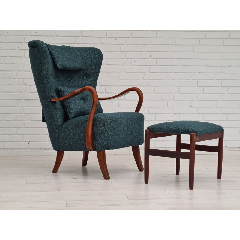 vintage armchair by Alfred Christensen Danish 1960s