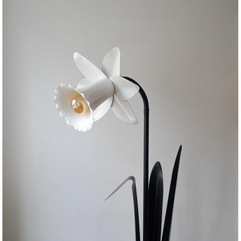 Vintage Flower Floor Lamp by Mike Bliss 1980s