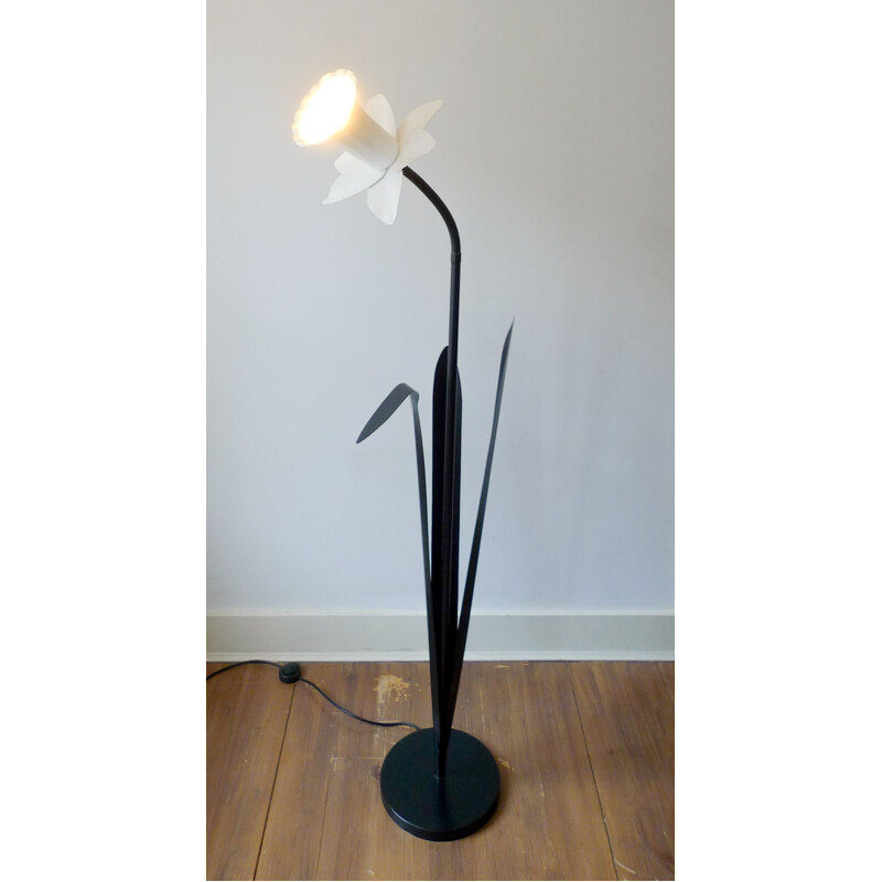 Vintage Flower Floor Lamp by Mike Bliss 1980s