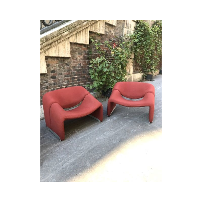 Pair of vintage armchairs by Pierre Paulin 1980s