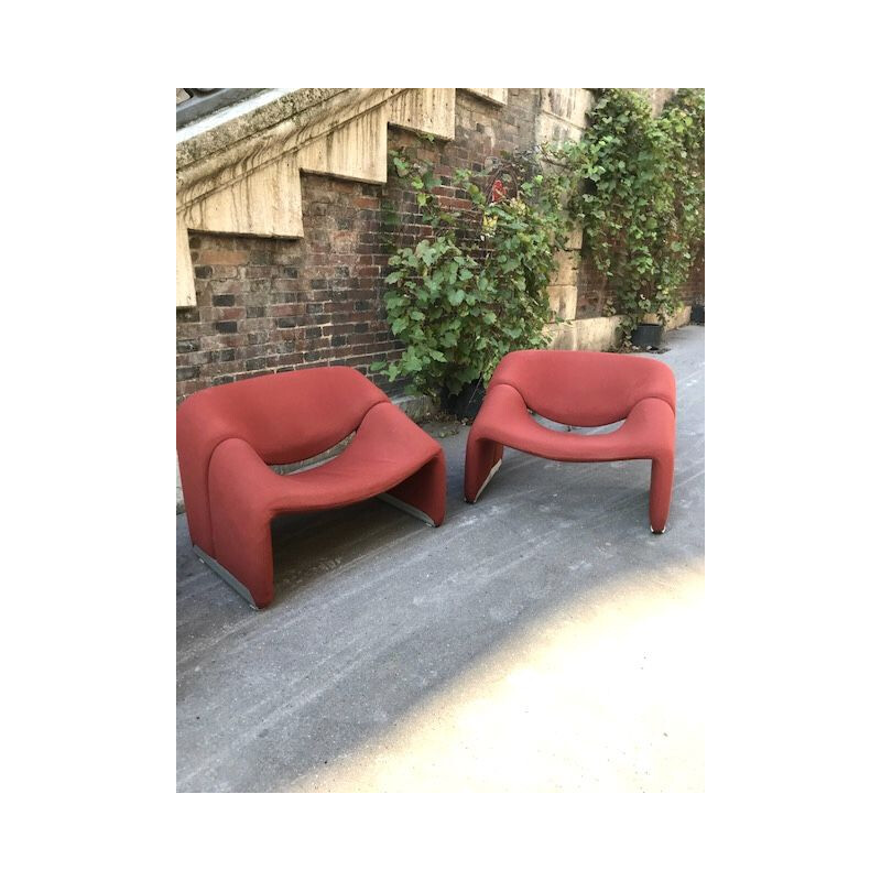 Pair of vintage armchairs by Pierre Paulin 1980s