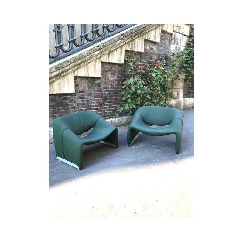 Pair of vintage armchairs by Pierre Paulin 1970s