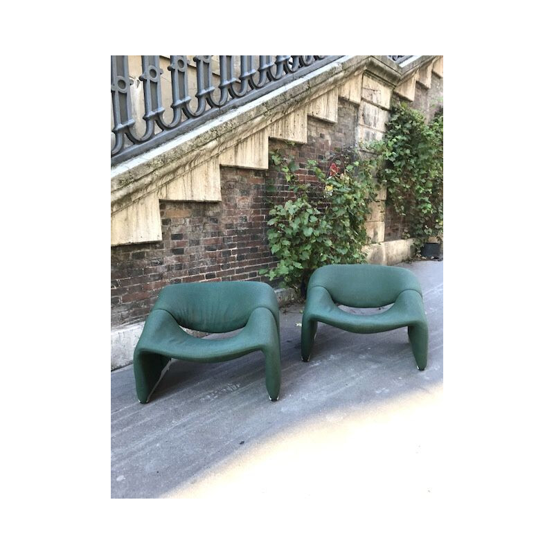 Pair of vintage armchairs by Pierre Paulin 1970s