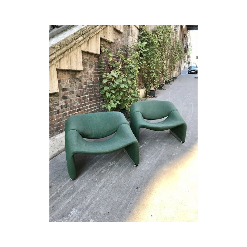 Pair of vintage armchairs by Pierre Paulin 1970s