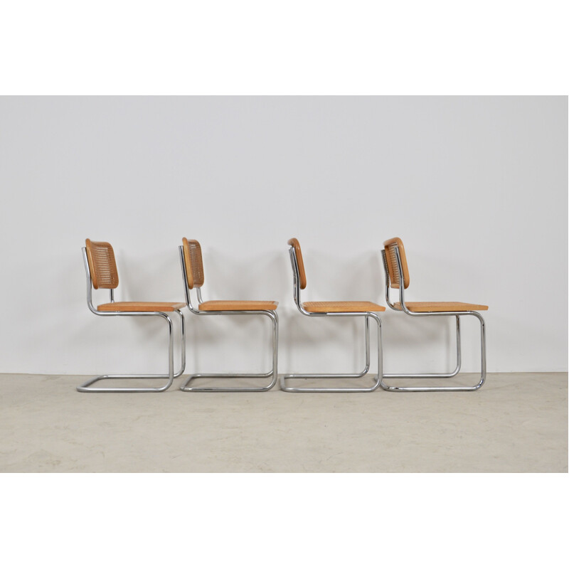 Set of 4 Vintage dinning Chairs By Marcel Breuer