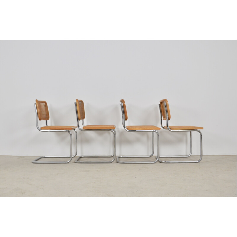 Set of 4 vintage B32 chairs by Marcel Breuer