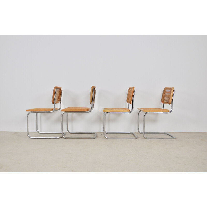 Set of 4 vintage B32 chairs by Marcel Breuer