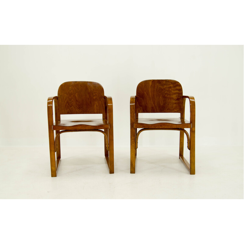 Pair of vintage Tatra Armchairs 1930s