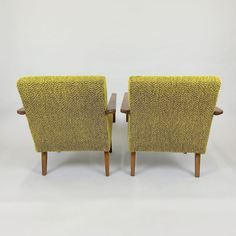 Pair of vintage Armchairs Czechoslovakia 1960s