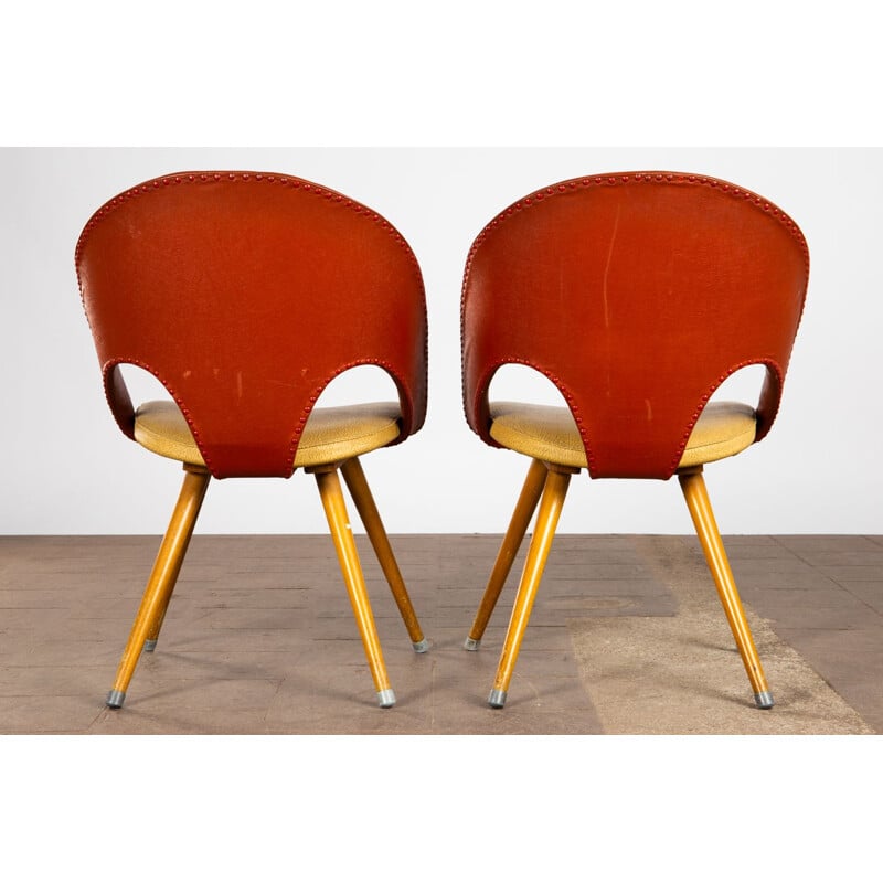 Ein Paar Vintage-Stühle von Eddie Harlis für Thonet 1950