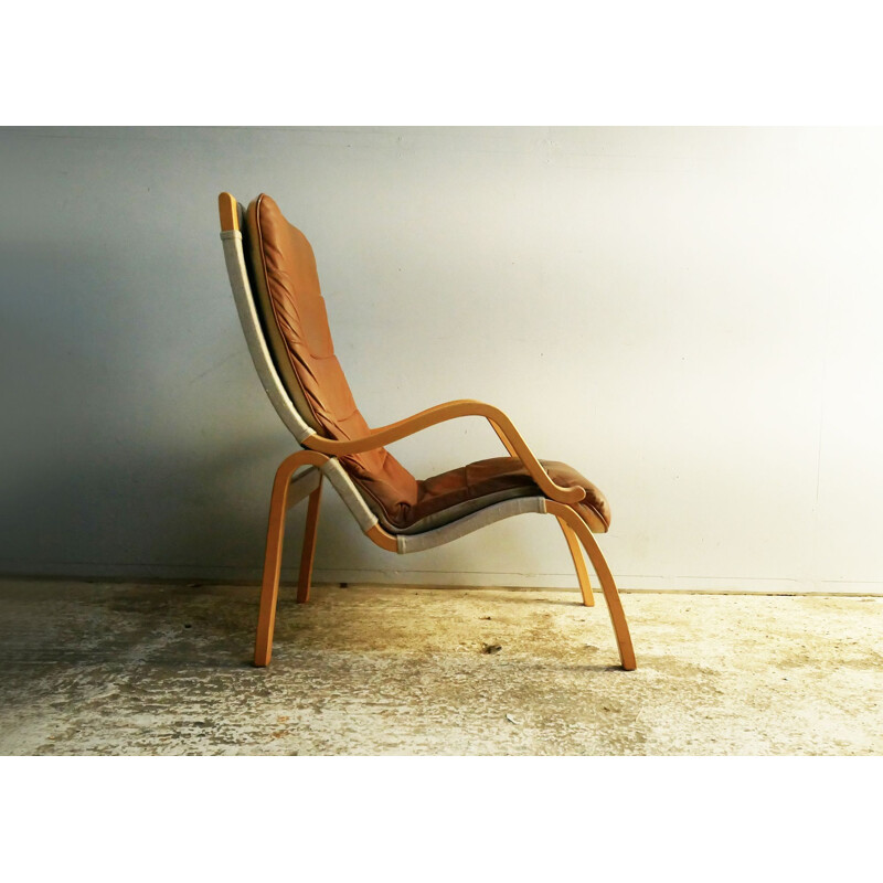 Vintage beech armchair, Denmark 1970