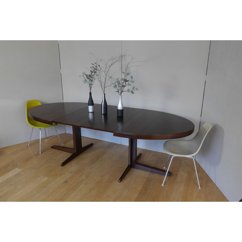 Table vintage ovale extensible, Scandinavie