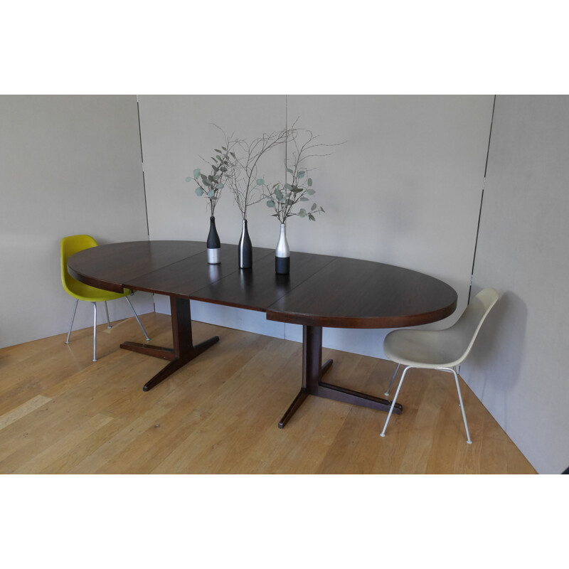 Vintage oval extensible table, Scandinavia