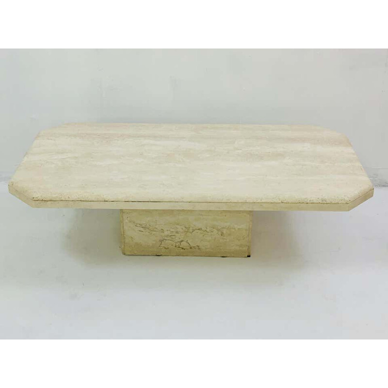 Vintage coffee table in Travertine 