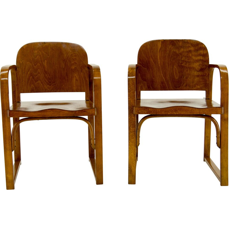 Pair of vintage Tatra Armchairs 1930s