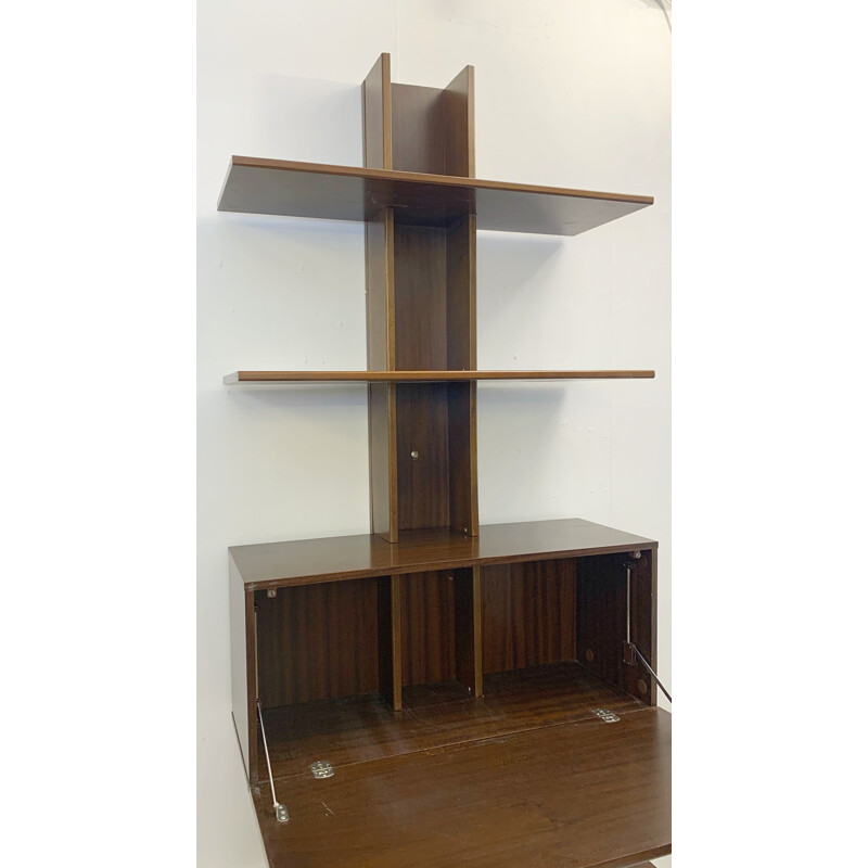 Vintage teak bookcase, Italy 1960