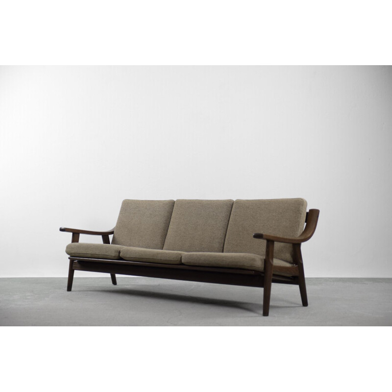 Pareja de sofás y sillones vintage de 3 plazas de Hans J. Wegner para Getama Scandinavian 1960