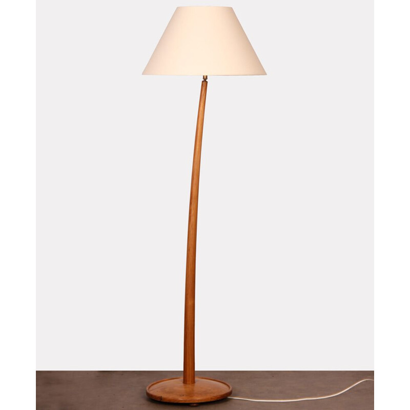 Vintage brazilian wooden floor lamp 1960