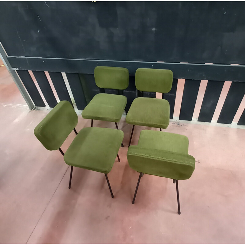 Set of 4 vintage Airborne chairs 1950s