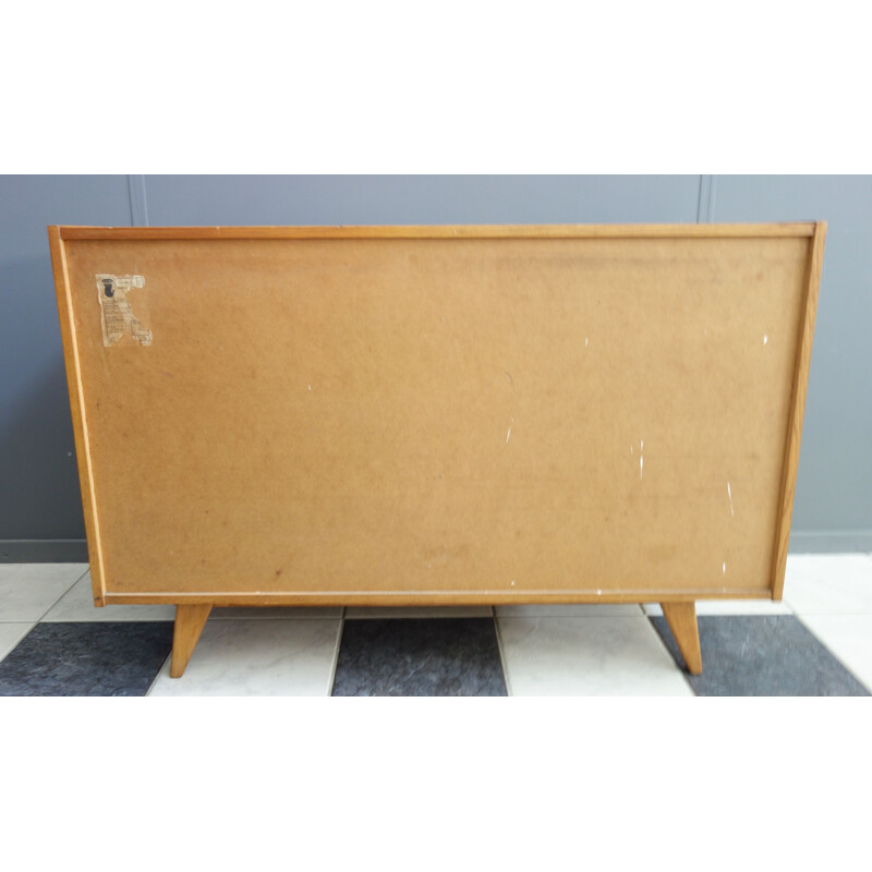 Vintage Black and White drawer sideboard by Jiroutek 1960s