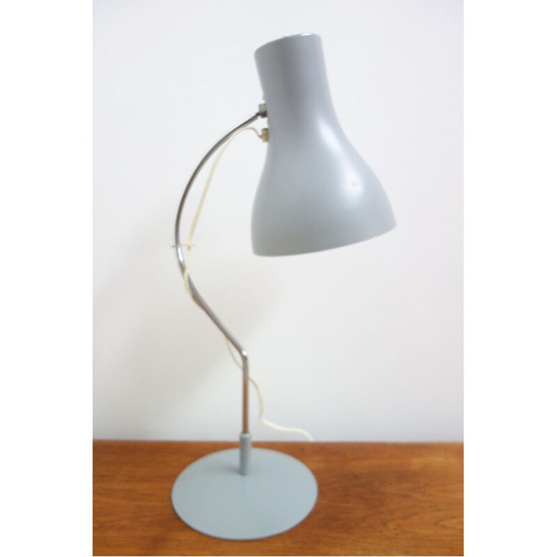 Vintage Grey table lamp by J. Hurka 1960s