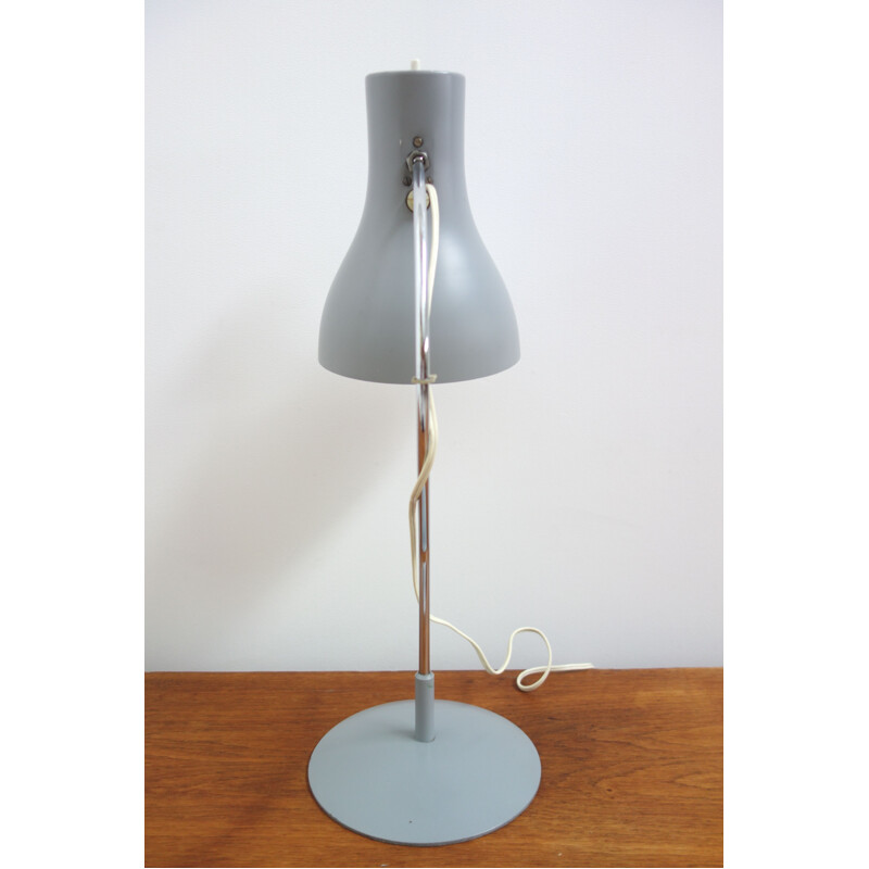 Vintage Grey table lamp by J. Hurka 1960s