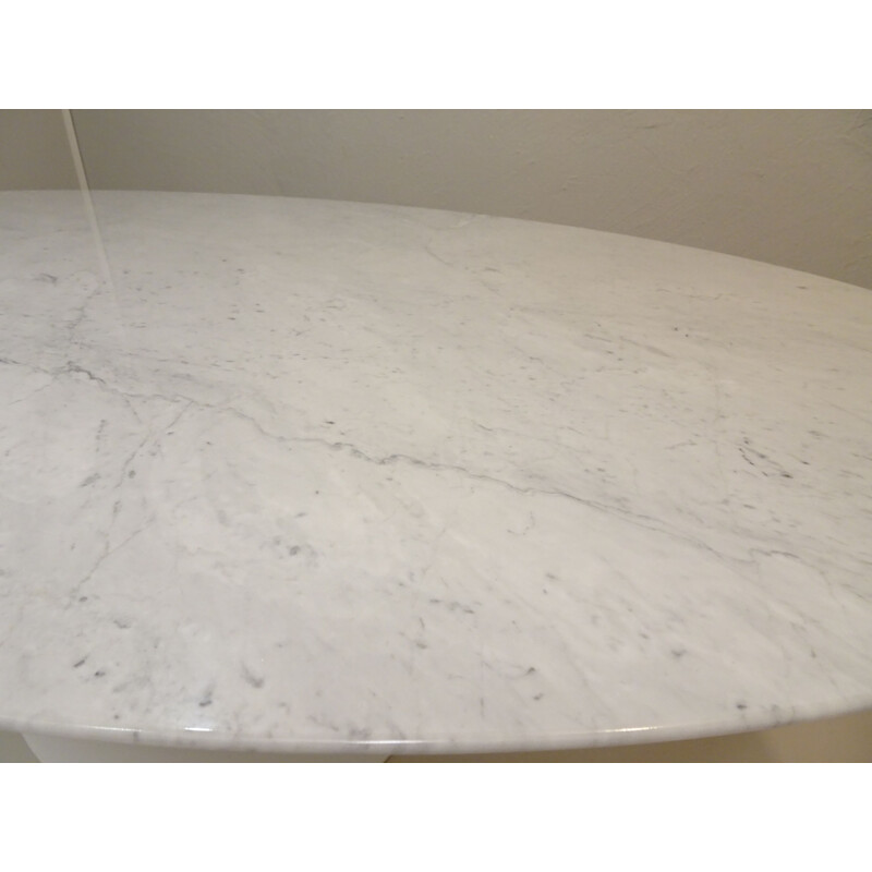 Table vintage knoll ovale 198 cm en marbre, Saarinen pour Knoll