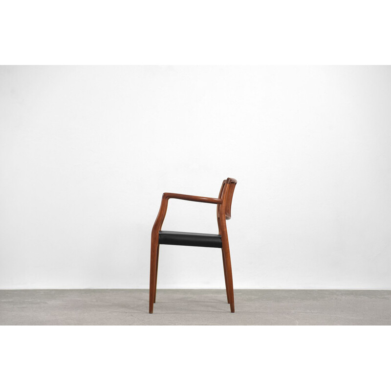 Vintage Rosewood Office Chair by Niels Otto Moller 1974s