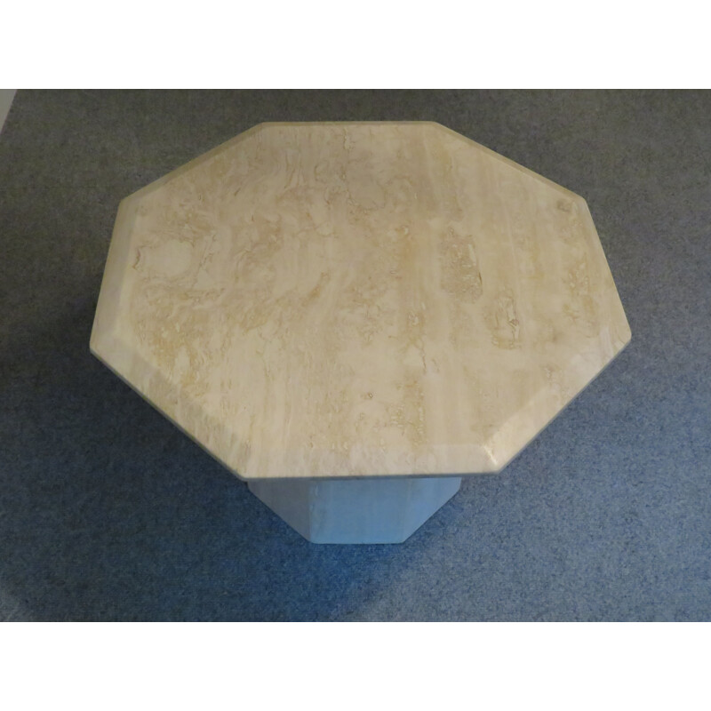Vintage marble, travertine coffee table