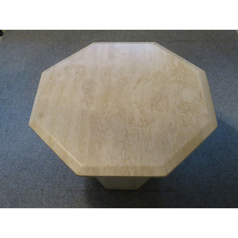 Vintage marble, travertine coffee table