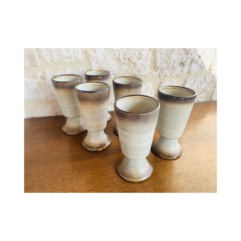 Set of 6 vintage cups Mazagran, France 1960