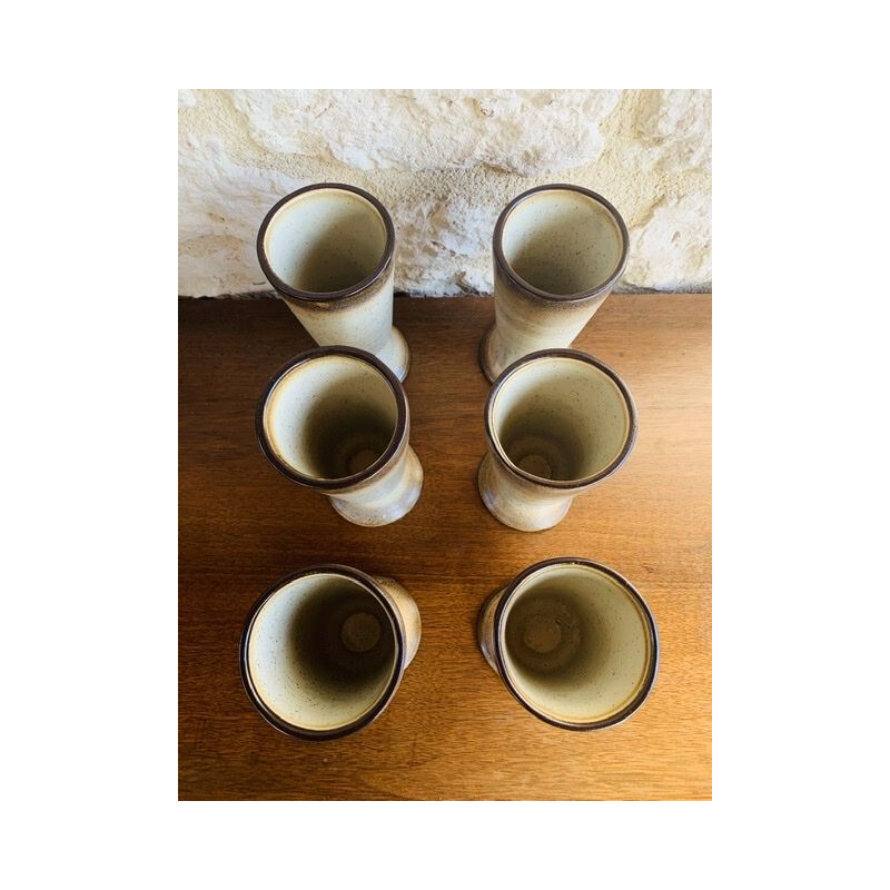 Lot de 6 tasses vintage Mazagran, France 1960