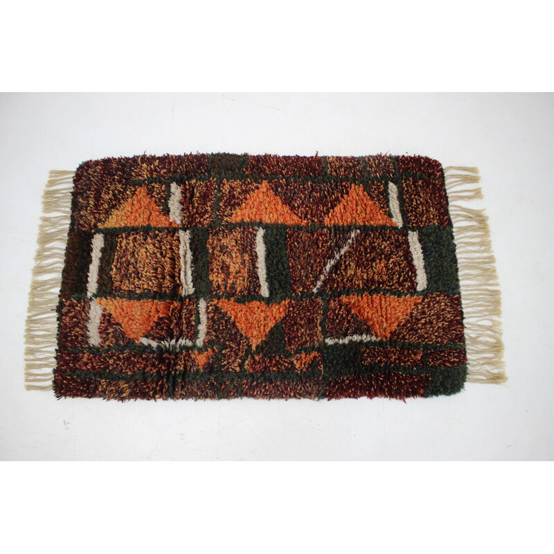 Vintage wool rug, Denmark 1970